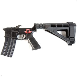 Franklin Armory BFSIII Equipped PISTOL Complete AR15 Pistol Lower Receiver - Black | Installed BSFIII Trigger | SBM4 Brace