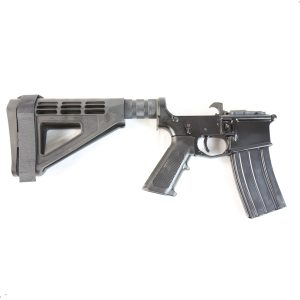 Franklin Armory BFSIII Equipped PISTOL Complete AR15 Pistol Lower Receiver - Black | Installed BSFIII Trigger | SBM4 Brace