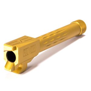 Faxon Firearms Match Series Sig P320 Compact Flame Fluted Barrel 416R - Threaded | TiN (Gold) PVD