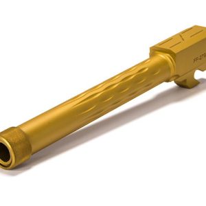 Faxon Firearms Match Series Sig P320 Fullsize Flame Fluted Barrel 416R - Threaded | TiN (Gold) PVD