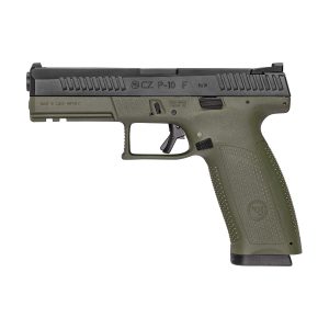 CZ P-10 F Pistol - OD Green | 9mm | 4.5 Barrel | 19rd | Night Sights