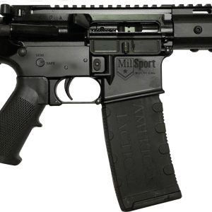 ATI MILSPORT Forged Aluminum AR Pistol - Black | 5.56NATO | 7.5 barrel | 7 KeyMod Rail | TF Blade