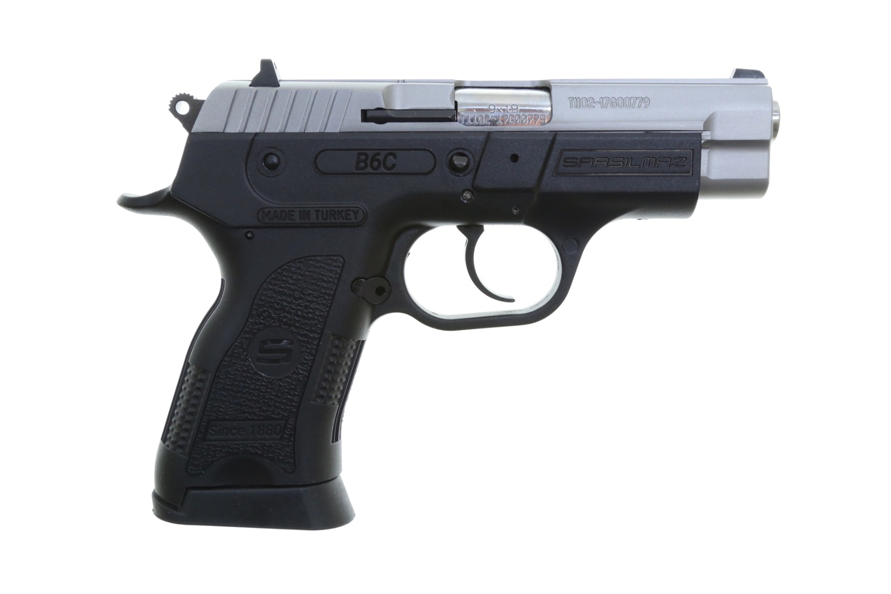 SAR USA B6C Compact 9mm Pistol 3.8 Barrel - Stainless | 13rd