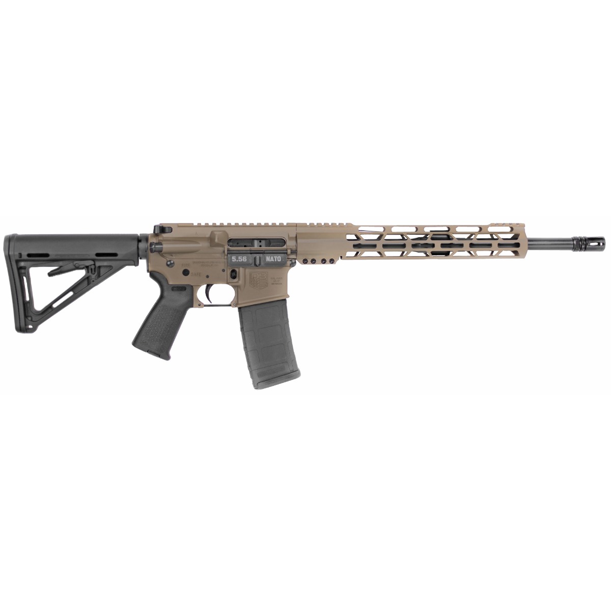 Diamondback DB15 AR Rifle - FDE | 5.56NATO | 16 Barrel | 12 M-LOK Rail | A2 Grip | A2 Flash Hider