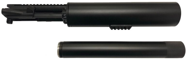 F5 MFG Soda Can Launcher – Black | Picatinny Rail | Includes Golfball/Net/Smoke Canister attachment
