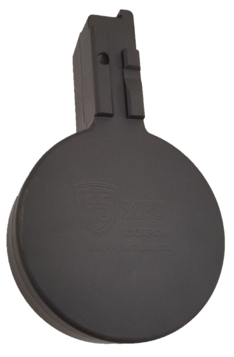 F5 MFG CZ Scorpion 9mm 50 Round Drum Magazine - Black - Image 3
