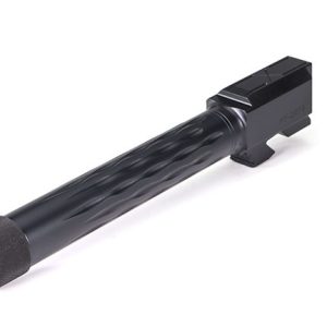 Faxon Firearms Match Series Glock G17 Flame Fluted Barrel 416R - Threaded | Black Nitride