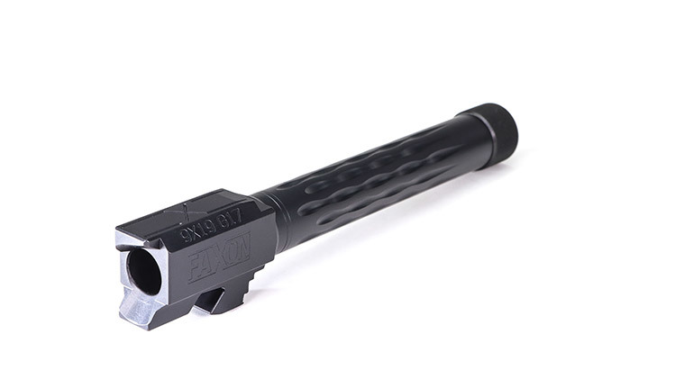 Faxon Firearms Match Series Glock G17 Flame Fluted Barrel 416R - Threaded | Black Nitride - Image 3