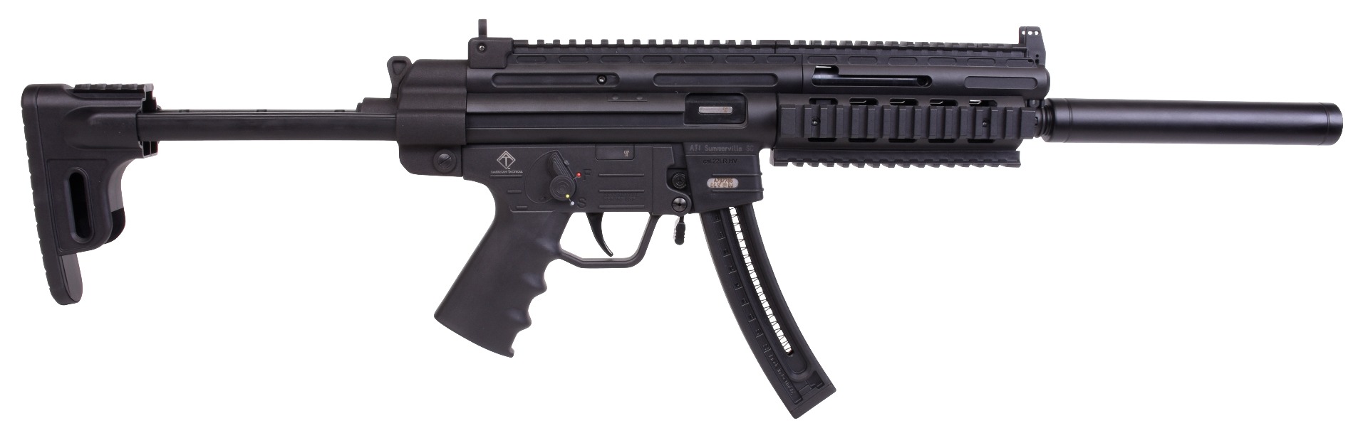 ATI GSG-16 Carbine - Black | .22LR | 16.25 Barrel | 22rd | Faux Suppressor