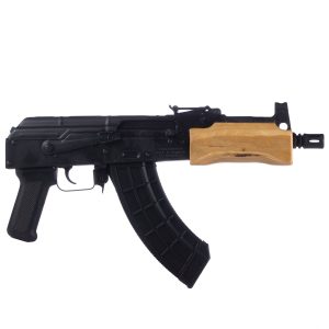 Century Arms Romanian Mini Draco Stamped AK-47 Pistol - Black | 7.62x39 |  7.75 Barrel | Wood Handguard