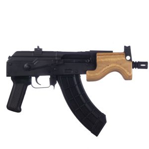Century Arms Romanian Micro Draco Stamped AK-47 Pistol - Black | 7.62x39 | 6 Barrel | Wood Handguard