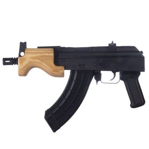 Century Arms Romanian Micro Draco Stamped AK-47 Pistol - Black | 7.62x39 | 6 Barrel | Wood Handguard