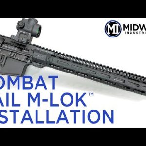 Midwest Industries Combat Rail One Piece Free Float Handguard - Black | 9.50 | M-LOK