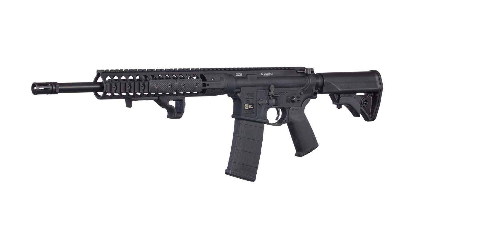 LWRC DI Direct Impingement Rifle - Black | 300 BLK | 16.1 Barrel - Image 4