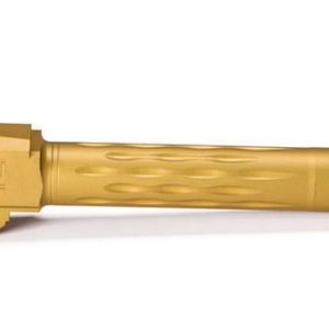 Faxon Firearms Match Series M&P Full Size Flame Fluted Barrel - Threaded | TiN (Gold) PVD
