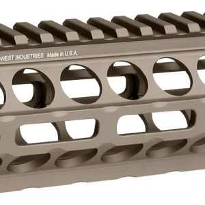 Midwest Industries AR15 Two Piece Drop-In Aluminum Handguard - FDE | Carbine Length | M-LOK
