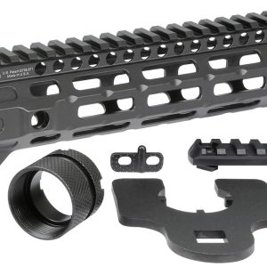 Midwest Industries Combat Rail One Piece Free Float Handguard - Black | 9.50 | M-LOK