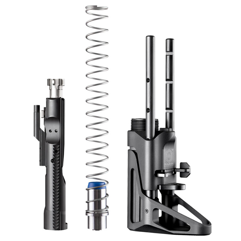 Maxim Defense SCW Stock – Black | 5-Position Adjustable | Standard Buffer | 4 Collapsed Length
