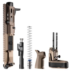 Maxim Defense PDX Complete Upper Kit For AR15 - FDE | 5.56NATO | 5.5 Barrel | Hate Brake | SCW PDW Brace
