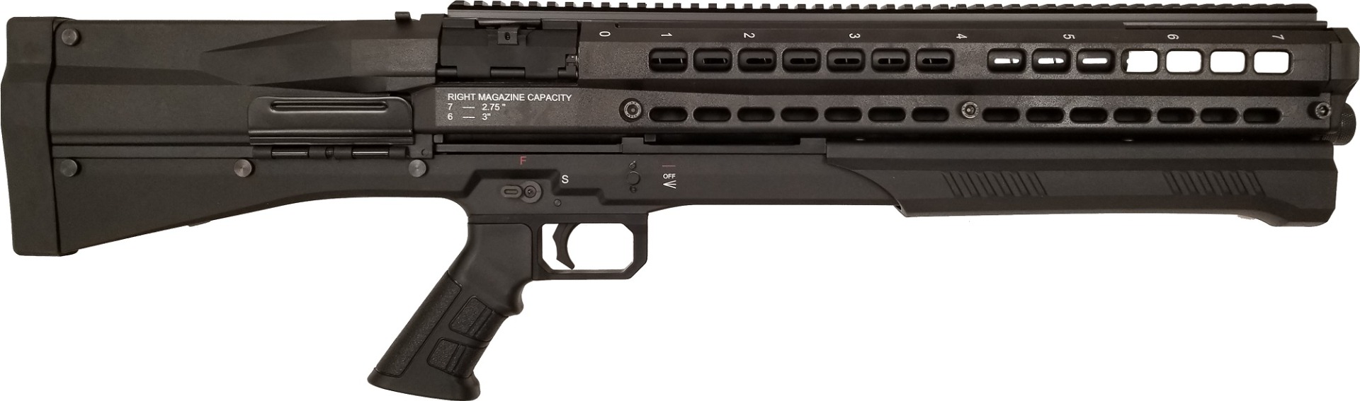 UTAS UTS-9 BLACK Bullpup Pump 12ga Shotgun 9rd Capacity - Black | Compliant