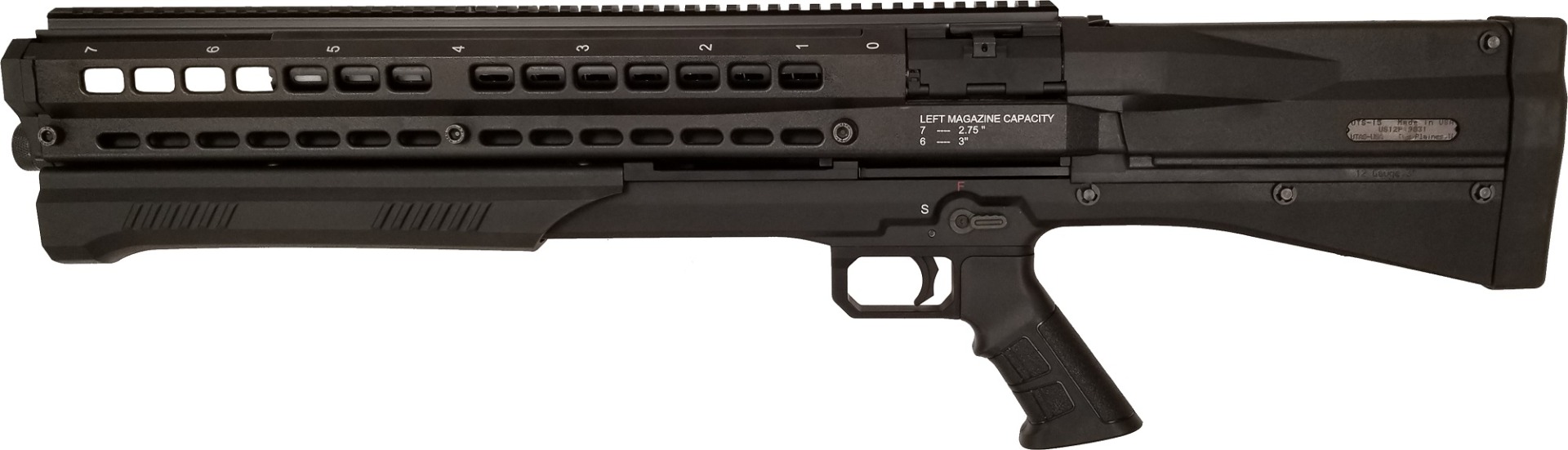 UTAS UTS-9 BLACK Bullpup Pump 12ga Shotgun 9rd Capacity - Black | Compliant - Image 3