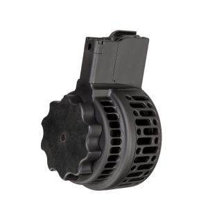 X Products X-14 50 Round Drum Magazine for M1A & M14 - Black | Skeletonized