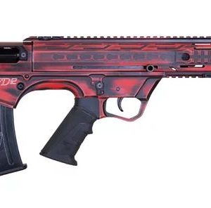 Black Aces Pro Series Bullpup Semi-Auto Shotgun - Distressed Red | 12ga | 18.5 Barrel | Barrel Shroud