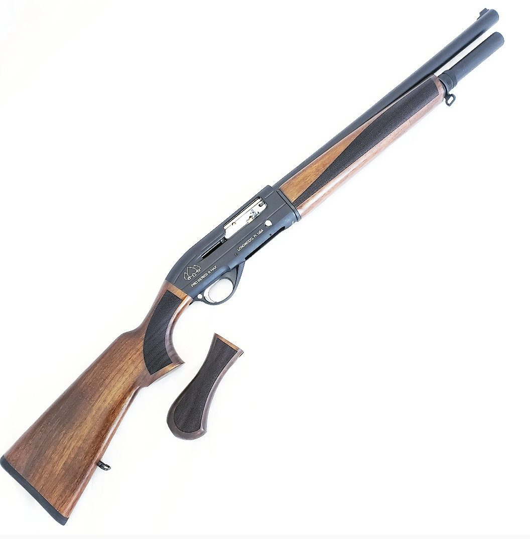 Black Aces Tactical Pro Series S Max Semi-Auto Shotgun - Walnut | 12ga | 18.5 Barrel | Includes Birds Head Grip - Image 2
