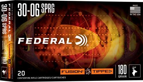 FEDERAL 30-06 SPRG 180GR FUSION TIPPED 20 RD/BX 10 BX/CS