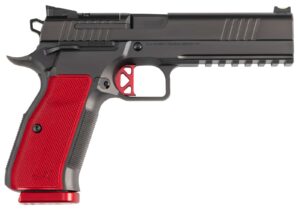 DAN WESSON DWX OPTIC READY 9MM PISTOL BLACK DLC/RED, 19RD