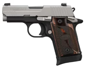 SIG SAUER P938 TWO TONE 9MM STS/BLK WALNUT GRIP 3