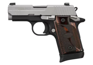 SIG SAUER P938 TWO TONE 9MM STS/BLK WALNUT GRIP 3