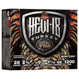 HEVI-SHOT HEVI-18 TSS TURKEY 28GA 2-3/4IN 1-1/16OZ #9 5RD/BX 10BX/CS