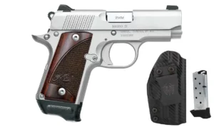 KIMBER MICRO 9 STAINLESS ROSEWOOD RTC-K BUNDLE PISTOL HOLSTER, 2-7RD MAGS