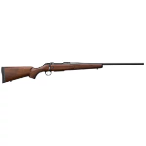 CZ 600 PLUS ST2 AMERICAN, 308 WIN, 5 RD, 20IN, 9/16X24, DRILLED AND TAPPED, WALNUT STOCK