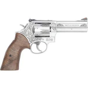 SMITH & WESSON 686 PLUS ENGRAVED STAINLESS 357MAG 4.13