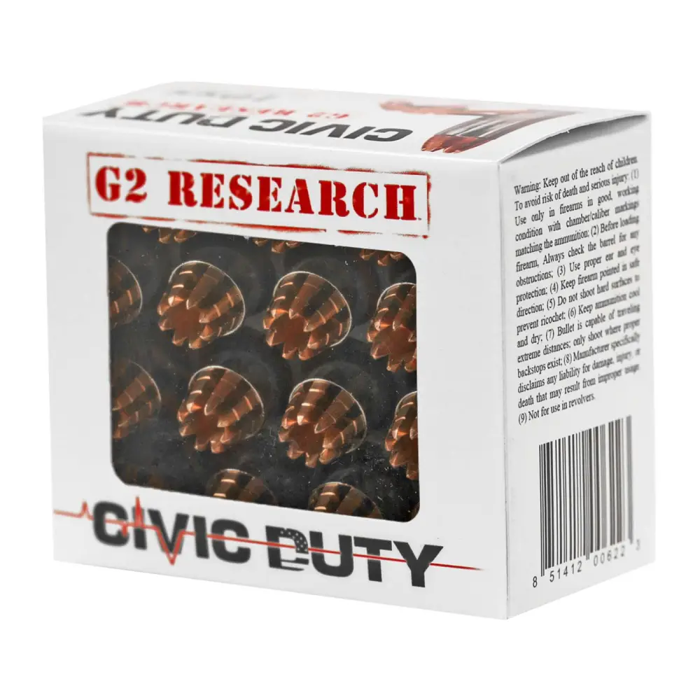 G2R CIVIC DUTY 10MM 20RD BOX 25 BOXES PER CASE - Image 2