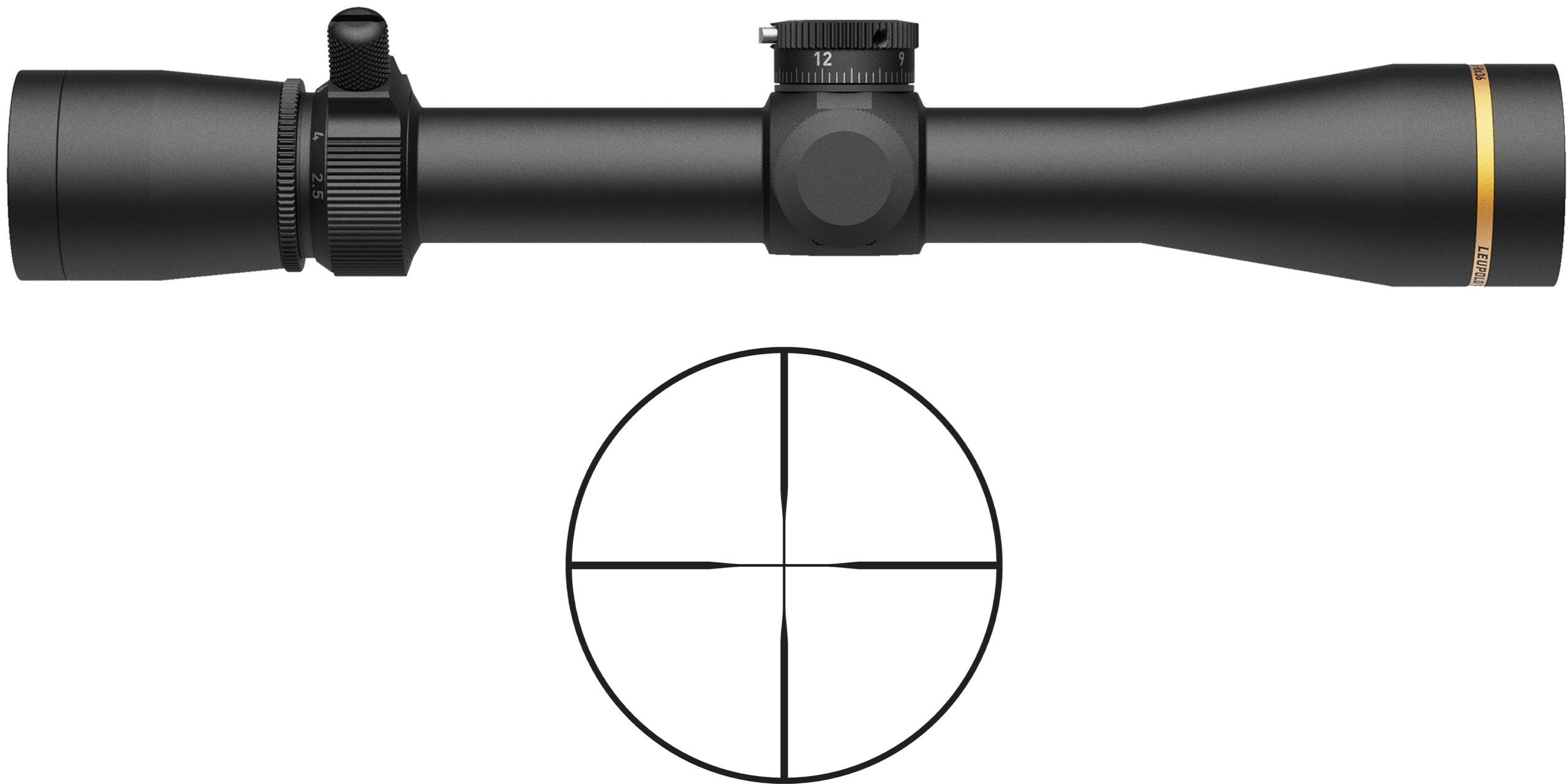 LEU VX-3HD 2.5-8X36 MATTE DUP