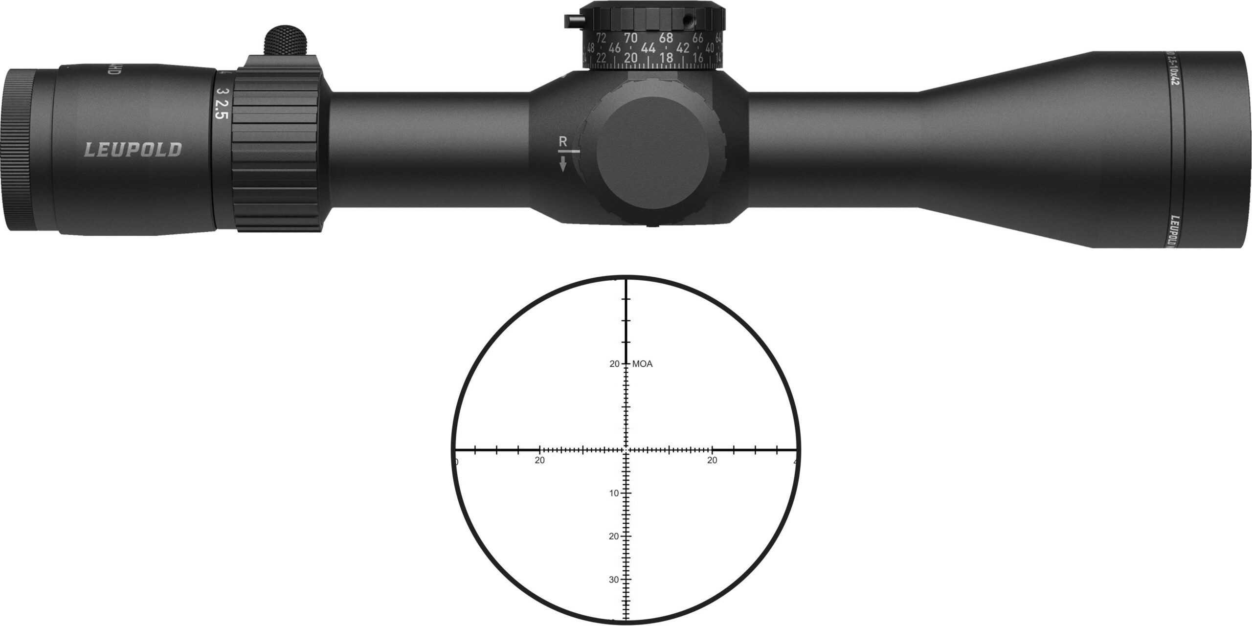 LEU MK 4HD 2.5-10X42 PR1-MOA