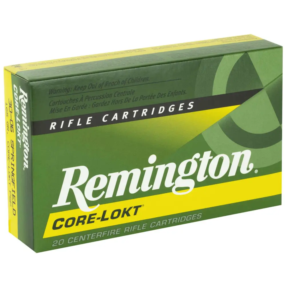 REMINGTON R3006B 30-06 SPRG 165GR CORE-LOKT PSP 20 RD/BX 10 BX/CS
