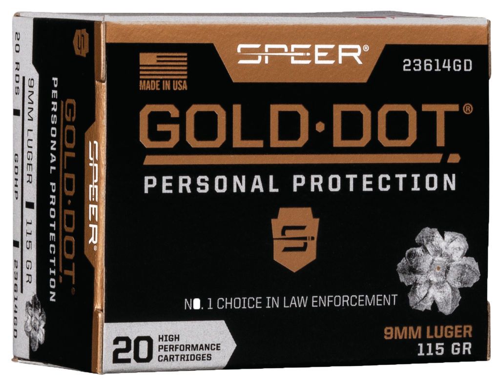 SPR 9MM 115GR GOLD HP 20RD