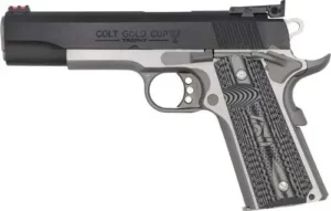 COLT 1911 GOLD CUP LITE SERIES 70 TWO TONE 38 SUPER STS BLUE GRIPS 5