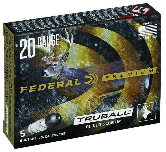 FEDERAL 20GA 3" MAX. 3/4 OZ TRUBALL HP 5 RD/BX 50 BX/CS