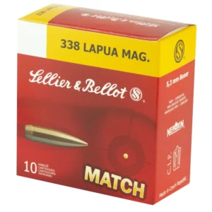 SELLIER & BELLOT 338LAP 300GR HPBT 10RD BOX 10 BOXES PER CASE