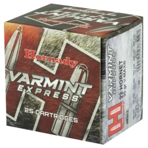 HORNADY VARMINT EXPRESS 22HORNET 35GR V-MAX 25RD BX 250RD CASE