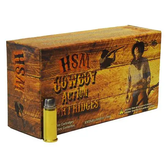 HSM AMMUNITION 44-40 WIN 200GR HL RNFP 50RD BOX 10 BOXES PER CASE