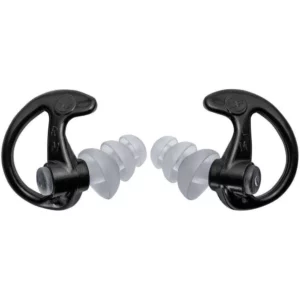 SUREFIRE TRIPLE-FLANGE FULL BLOCK EARPLUGS MED 1 PAIR BLACK