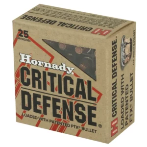 HORNADY CRITICAL DEFENSE 32AUTO 60G FTX 25RD BX 250RD CASE