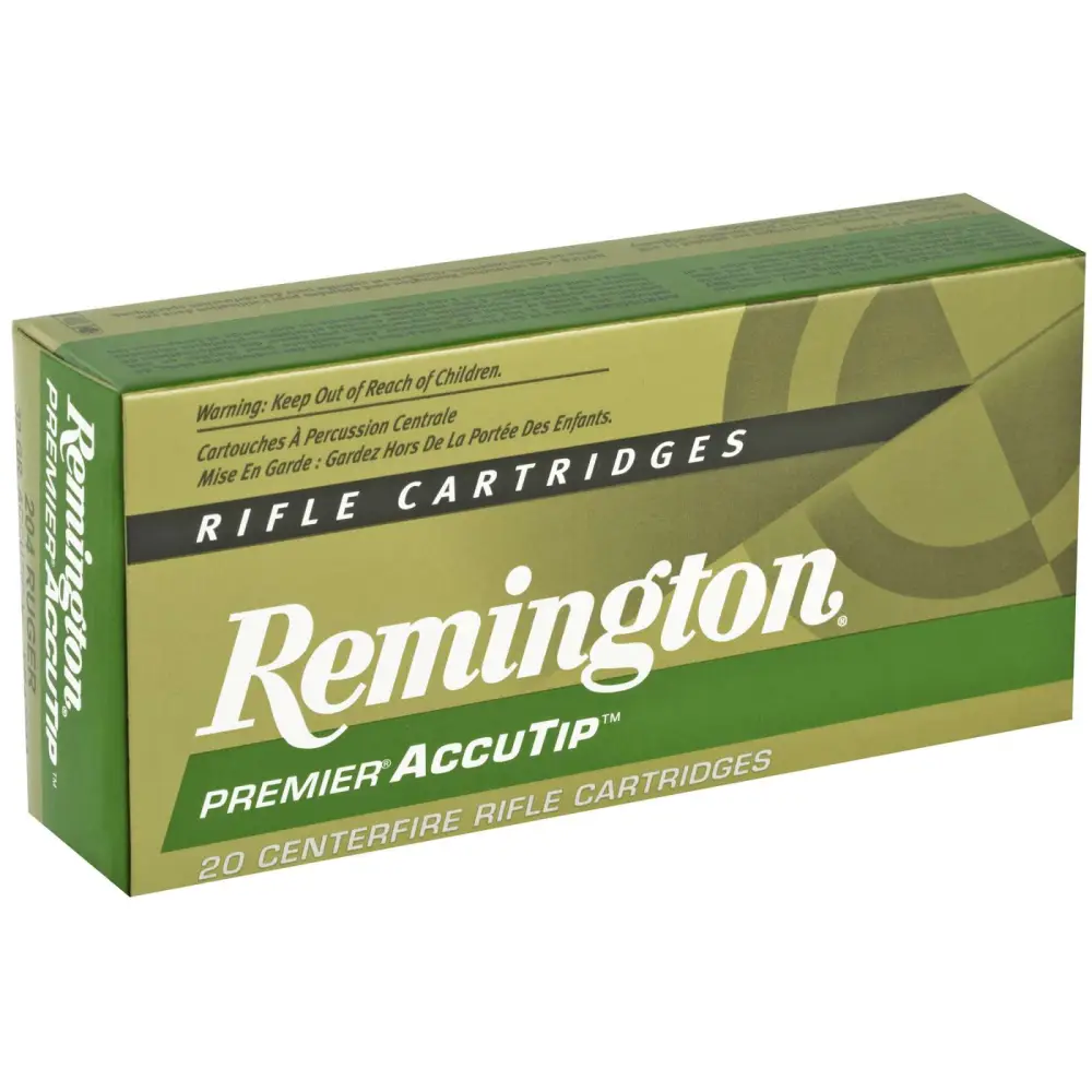 REMINGTON PRA204A 204 RUGER 32GR ACCUTIP-V 20 RD/BX 10 BX/CS