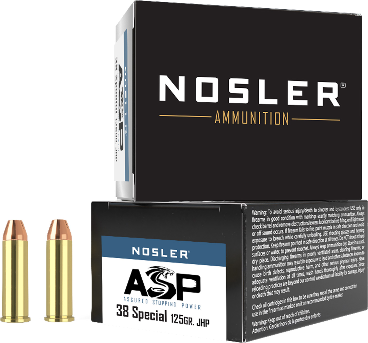 NOS 38SP 125GR ASP JHP 20RD